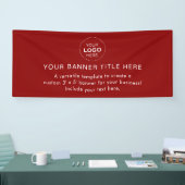 Business Logo Modern Professional 6'-banner Spandoek (Beurs)