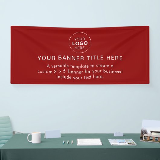 Business Logo Modern Professional 6'-banner Spandoek (Beurs)