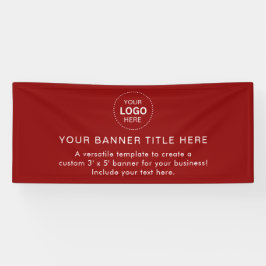 Business Logo Modern Professional 6'-banner Spandoek