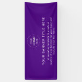 Business Logo Modern Professional 6'-banner Spandoek (Verticaal)