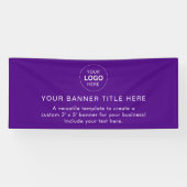 Business Logo Modern Professional 6'-banner Spandoek (Horizontaal)