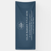 Business Logo Modern Professional 6'-banner Spandoek (Verticaal)