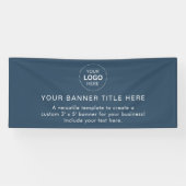 Business Logo Modern Professional 6'-banner Spandoek (Horizontaal)