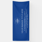 Business Logo Modern Professional 6'-banner Spandoek (Verticaal)