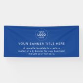 Business Logo Modern Professional 6'-banner Spandoek (Horizontaal)