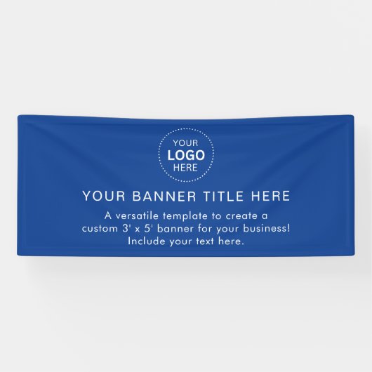 Business Logo Modern Professional 6'-banner Spandoek (Horizontaal)