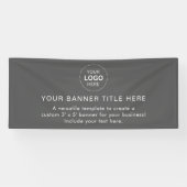 Business Logo Modern Professional 6'-banner Spandoek (Horizontaal)