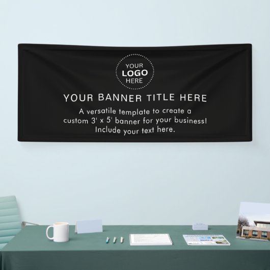 Business Logo Modern Professional 6'-banner Spandoek (Beurs)