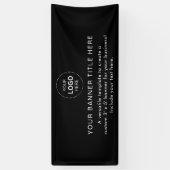 Business Logo Modern Professional 6'-banner Spandoek (Verticaal)