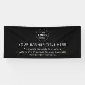 Business Logo Modern Professional 6'-banner Spandoek (Horizontaal)