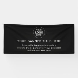 Business Logo Modern Professional 6'-banner Spandoek