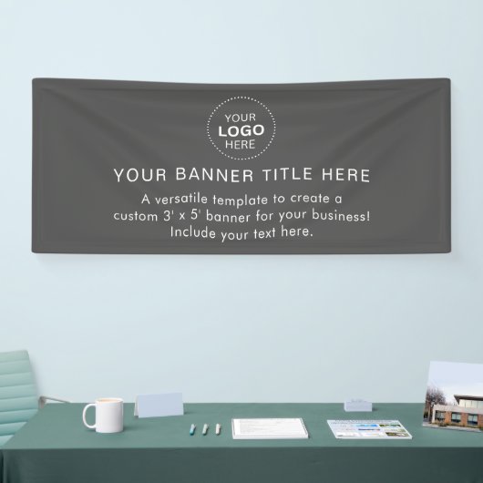 Business Logo Modern Professional 6'-banner Spandoek (Beurs)