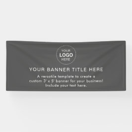 Business Logo Modern Professional 6'-banner Spandoek