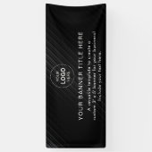 Business Logo Modern Professional 6'-banner Spandoek (Verticaal)