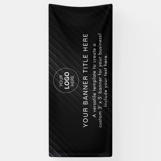 Business Logo Modern Professional 6'-banner Spandoek (Verticaal)