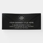 Business Logo Modern Professional 6'-banner Spandoek (Horizontaal)