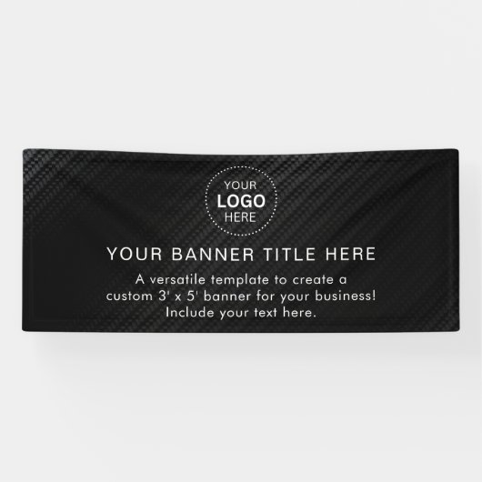 Business Logo Modern Professional 6'-banner Spandoek (Horizontaal)