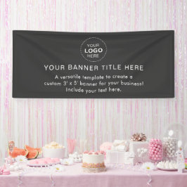 Business Logo Modern Professional 6'-banner Spandoek