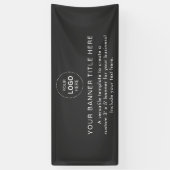 Business Logo Modern Professional 6'-banner Spandoek (Verticaal)