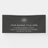 Business Logo Modern Professional 6'-banner Spandoek (Horizontaal)