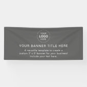 Business Logo Modern Professional 6'-banner Spandoek (Horizontaal)