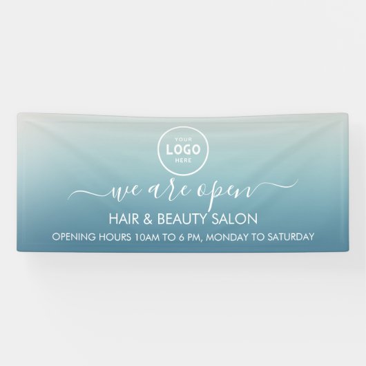 Business Logo Modern Professional 6'-banner Spandoek (Horizontaal)