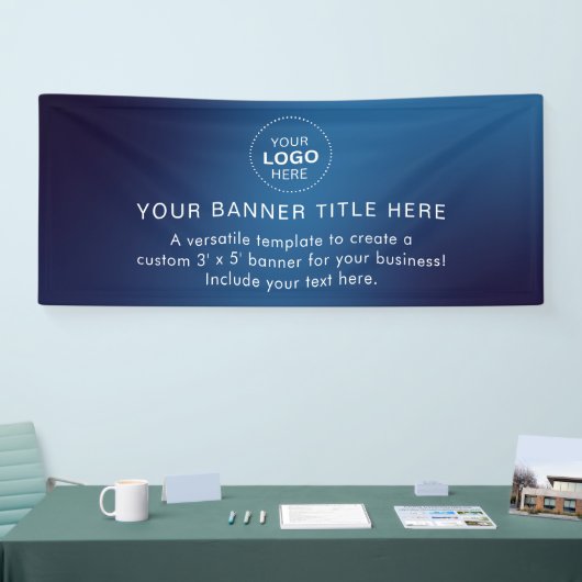 Business Logo Modern Professional 6'-banner Spandoek (Beurs)