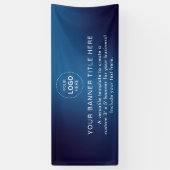 Business Logo Modern Professional 6'-banner Spandoek (Verticaal)