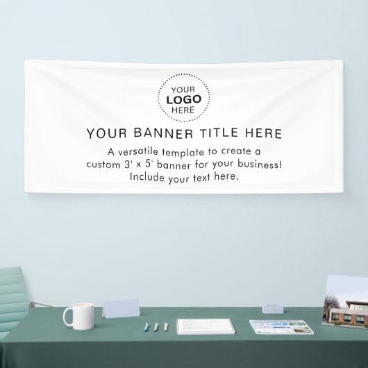 Business Logo Modern Professional 6'-banner Spandoek (Beurs)