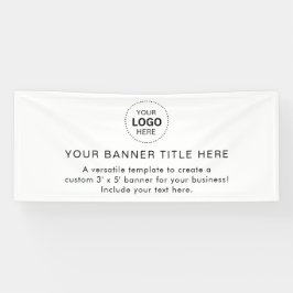 Business Logo Modern Professional 6'-banner Spandoek