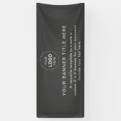 Business Logo Modern Professional 6'-banner Spandoek (Verticaal)