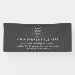 Business Logo Modern Professional 6'-banner Spandoek