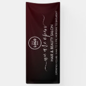 Business Logo Modern Professional 6'-banner Spandoek (Verticaal)