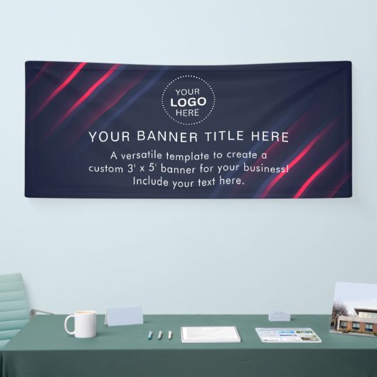 Business Logo Modern Professional 6'-banner Spandoek (Beurs)