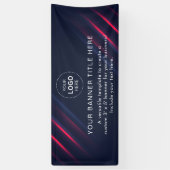 Business Logo Modern Professional 6'-banner Spandoek (Verticaal)