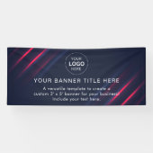 Business Logo Modern Professional 6'-banner Spandoek (Horizontaal)