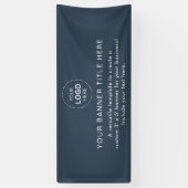 Business Logo Modern Professional 6'-banner Spandoek (Verticaal)