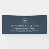Business Logo Modern Professional 6'-banner Spandoek (Horizontaal)