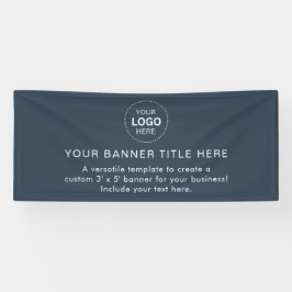 Business Logo Modern Professional 6'-banner Spandoek
