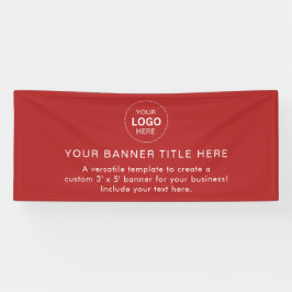 Business Logo Modern Professional 6'-banner Spandoek