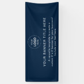 Business Logo Modern Professional 6'-banner Spandoek (Verticaal)