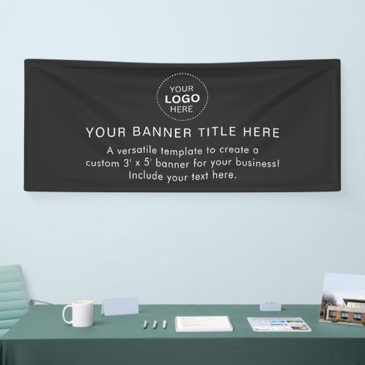 Business Logo Modern Professional 6'-banner Spandoek (Beurs)