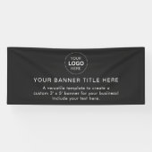 Business Logo Modern Professional 6'-banner Spandoek (Horizontaal)