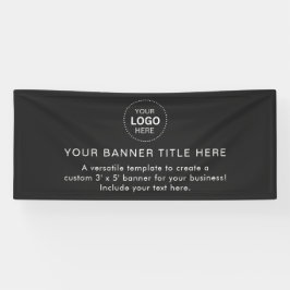Business Logo Modern Professional 6'-banner Spandoek