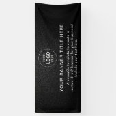 Business Logo Modern Professional 6'-banner Spandoek (Verticaal)