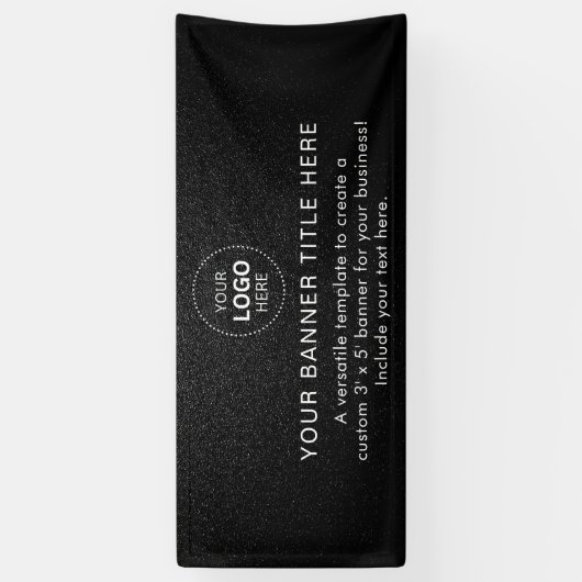 Business Logo Modern Professional 6'-banner Spandoek (Verticaal)