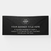 Business Logo Modern Professional 6'-banner Spandoek (Horizontaal)