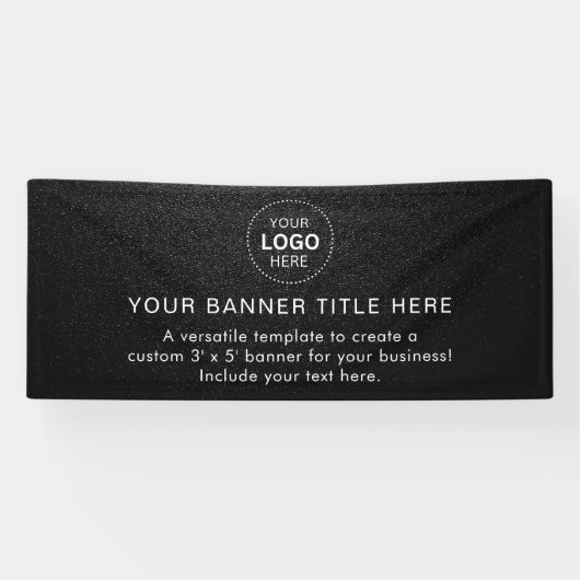 Business Logo Modern Professional 6'-banner Spandoek (Horizontaal)