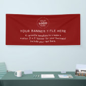 Business Logo Modern Professional 6'-banner Spandoek (Beurs)