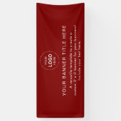 Business Logo Modern Professional 6'-banner Spandoek (Verticaal)